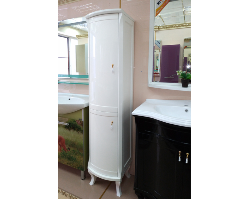 Приобрести Дайна - 40 Пенал белый левый в магазине сантехники Santeh-Crystal.ru