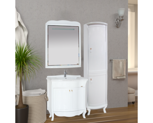 Приобрести Дайна - 40 Пенал белый правый в магазине сантехники Santeh-Crystal.ru