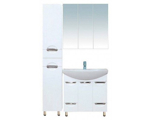 Купить Лаванда - 35 Пенал левый белый в магазине сантехники Santeh-Crystal.ru