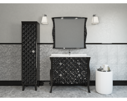 Купить CHARME - Пенал 40 лев. черный в магазине сантехники Santeh-Crystal.ru