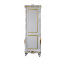 Мануэлла GOLD -  60 Пенал лев. белый ГЛЯНЕЦ/сусальное золото