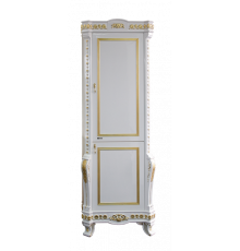 Мануэлла GOLD -  60 Пенал прав. белый ГЛЯНЕЦ/сусальное золото