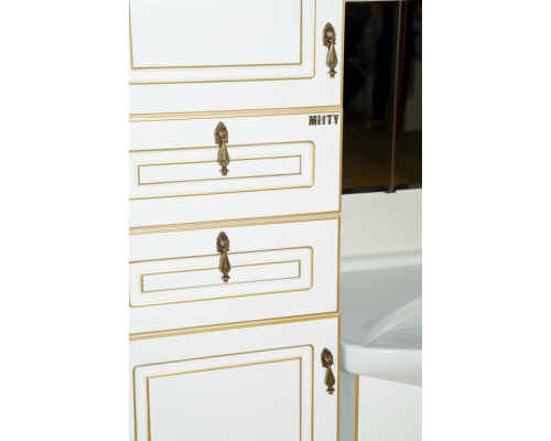 Приобрести Париж - 35 Пенал левый белая патина с 2ящ. / Б/К в магазине сантехники Santeh-Crystal.ru