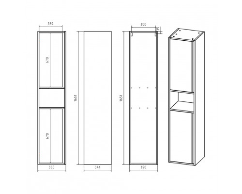 Приобрести Кама - 35 пенал универсальный в магазине сантехники Santeh-Crystal.ru