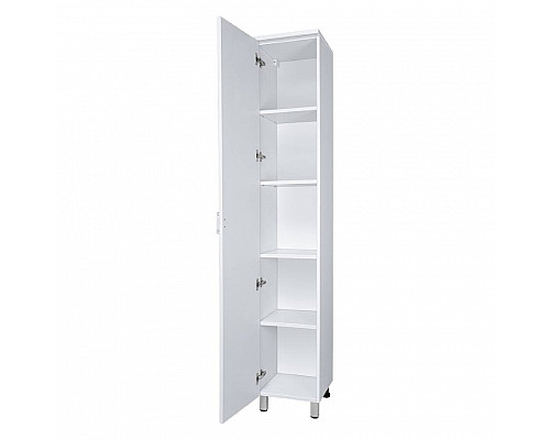 Заказать Дива - 35 Пенал напольный белый левый в магазине сантехники Santeh-Crystal.ru