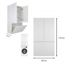 Амур - 60 шкаф над стиральной машиной с Б/К ПВХ
