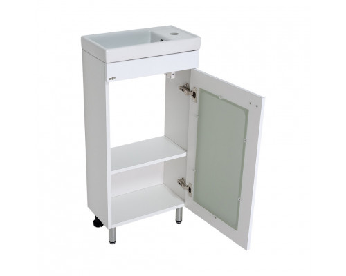 Заказать Урал - 40 Тумба напольная прямая со стекл. (ПВХ) в магазине сантехники Santeh-Crystal.ru