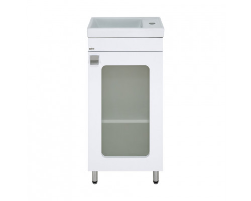 Заказать Урал - 40 Тумба напольная прямая со стекл. (ПВХ) в магазине сантехники Santeh-Crystal.ru