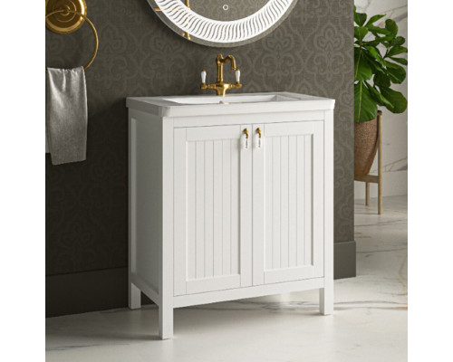 Заказать Адель - 60 Тумба прямая белая эмаль в магазине сантехники Santeh-Crystal.ru