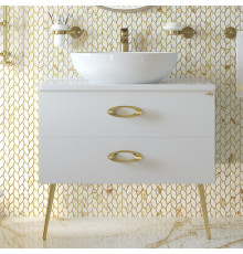 Маргарет - 80 Тумба напольная с 2 ящ. золот. фурн.