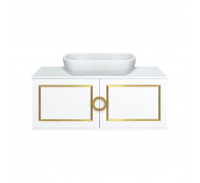 STEFFANY -105 Тумба подвесная 2 дв. с латунными вставками