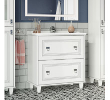 Версаль - 80 Тумба с 2 ящ. белая матовая