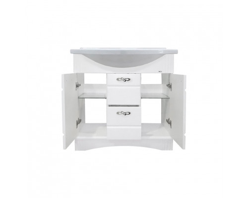 Приобрести Эльбрус -100 Тумба белая эмаль в магазине сантехники Santeh-Crystal.ru