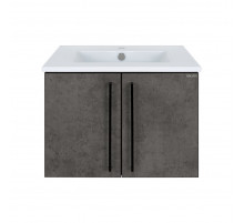 ROCK - 60 Тумба прямая подвесная темно-серый (Чикаго) ЛДСП О