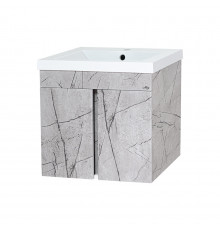 Торос - 60 Тумба подвесная прямая серый мрамор ПВХ