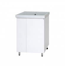 Лира - 50 Тумба прямая напольная белая эмаль с отталкив.