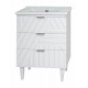 Купить ETNA - 85 Тумба напольная белая 3 ящ. (эмаль) в магазине сантехники Santeh-Crystal.ru