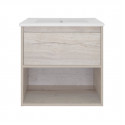 Дунай - 60 Тумба подвесная с 1 ящиком и нишей (цвет Дуб белый) Дунай - 60 Тумба подвесная с 1 ящиком и нишей (цвет Дуб белый)