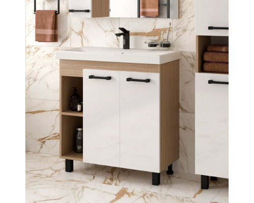 Приобрести Крафт - 80 Тумба напольная 2 дв. в магазине сантехники Santeh-Crystal.ru