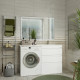 Приобрести Фостер - 55 Тумба напольная 3 ящ. под стиральную машину, белая @ О в магазине сантехники Santeh-Crystal.ru
