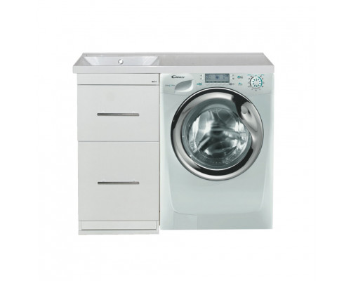 Купить Мексика - 50 Тумба под стиральную машину белая эмаль в магазине сантехники Santeh-Crystal.ru