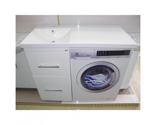 Купить Мексика - 50 Тумба под стиральную машину белая эмаль в магазине сантехники Santeh-Crystal.ru