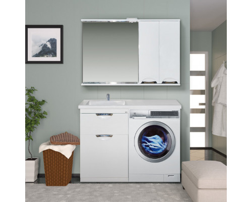 Приобрести Куба - 60 Тумба 1 ящ. под стиральную машину белая эмаль / Б/К в магазине сантехники Santeh-Crystal.ru