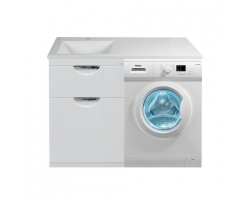 Приобрести Куба - 60 Тумба 1 ящ. под стиральную машину белая эмаль / Б/К в магазине сантехники Santeh-Crystal.ru