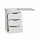 Заказать Куба - 60 Тумба 3 ящ. под стиральную машину белая эмаль в магазине сантехники Santeh-Crystal.ru