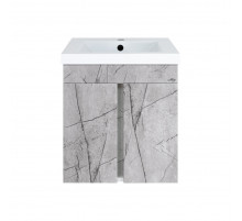 Торос - 50 Тумба подвесная прямая серый мрамор ПВХ