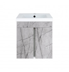Торос - 50 Тумба подвесная прямая серый мрамор ПВХ