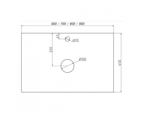 Купить Ива - 80 Тумба подвесная Графит пленка 1 ящ в магазине сантехники Santeh-Crystal.ru