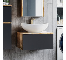 Ива - 70 Тумба подвесная Графит пленка 1 ящ