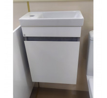 Ронда - 40 Тумба подвесная прямая (бок. ДСП Чикаго, фас.белая эмаль)