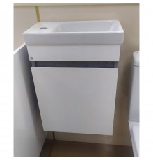 Ронда - 40 Тумба подвесная прямая (бок. ДСП Чикаго, фас.белая эмаль)