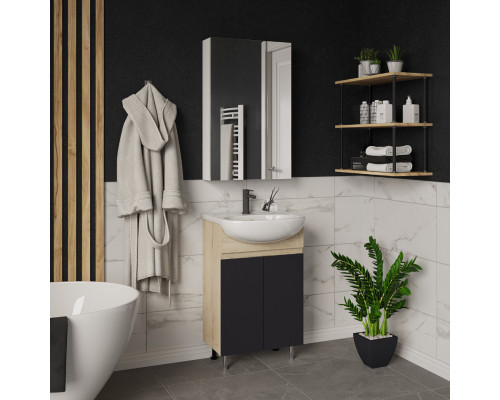 Заказать Поло - 50 Тумба напольная прямая комбинир. в магазине сантехники Santeh-Crystal.ru