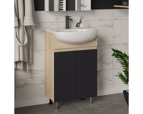 Заказать Поло - 50 Тумба напольная прямая комбинир. в магазине сантехники Santeh-Crystal.ru