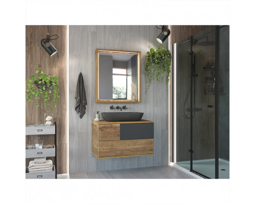 Приобрести Коломбо -100 Тумба подвесная 2 ящ. с отталк. прав. ДСП (Дуб Галифакс) в магазине сантехники Santeh-Crystal.ru