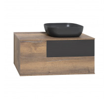 Коломбо -100 Тумба подвесная 2 ящ. с отталк. прав. ДСП (Дуб Галифакс)