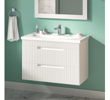 ARIANA - 80 Тумба подвесная с 2 ящ. белая (эмаль)