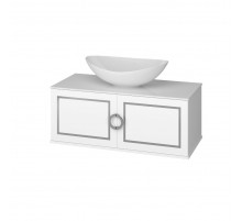 STEFFANY -105 Тумба подвесная 2 дв. с хром вставкамии