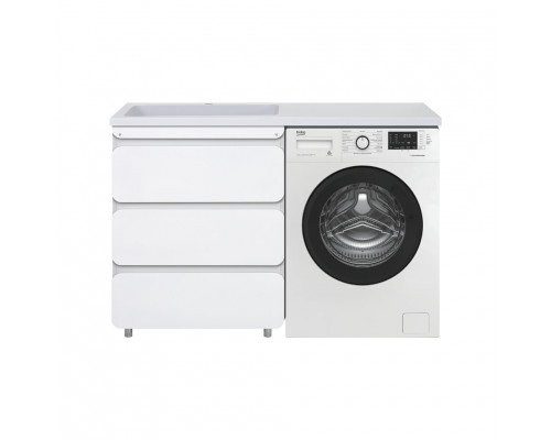 Заказать Чегет - 70 Тумба напольная 3 ящ. под стиральную машину, белая в магазине сантехники Santeh-Crystal.ru