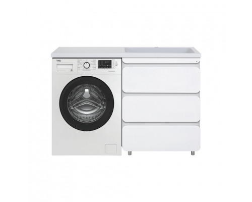 Заказать Чегет - 70 Тумба напольная 3 ящ. под стиральную машину, белая в магазине сантехники Santeh-Crystal.ru