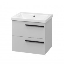 Ненси - 60 Тумба подвесная 2 ящ серая мат. эмаль О