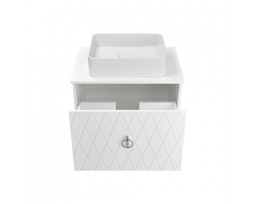 Заказать Манго - 65 Тумба подвесная 1 ящ белая эмаль глянец в магазине сантехники Santeh-Crystal.ru