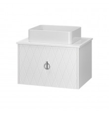 Манго - 65 Тумба подвесная 1 ящ белая эмаль глянец