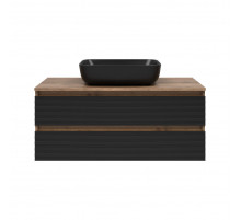 DAKOTA -100 Тумба подвесная 2 ящ.  (ДСП (Дуб Гал. Черный кварц)