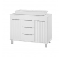 ENFIDA -100 Тумба напольная 3 ящ. белая мат. эмаль (Энфида)