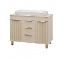 ENFIDA -100 Тумба напольная 3 ящ. бежевая мат. эмаль (Энфида)