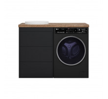 GRAFIT - 60 Тумба напольная 3 ящ. Графит под стиральную машину ПВХ